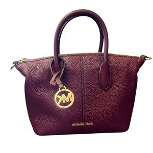 Michael Kors wine-colored satchel